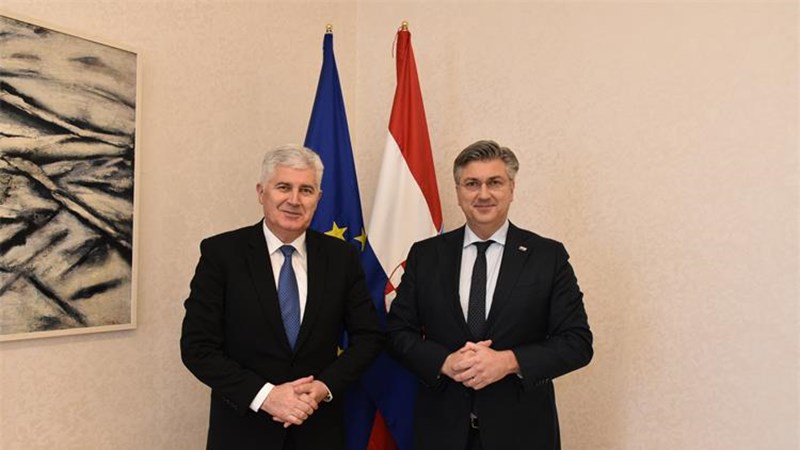 Plenković i Čović: Riješiti ključna politička pitanja u BiH kako bi se napravio iskorak za sve reforme na europskom putu
